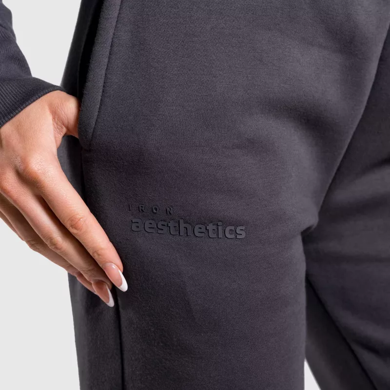 Pantaloni de trening oversized damă Iron Aesthetics Simone, gri-7