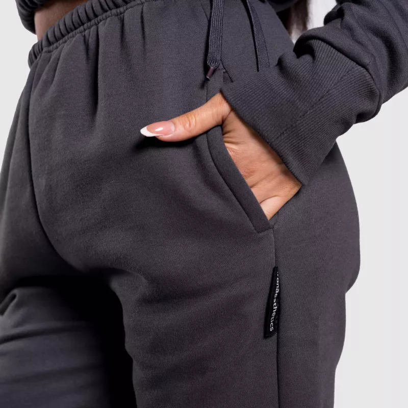 Pantaloni de trening oversized damă Iron Aesthetics Simone, gri-8