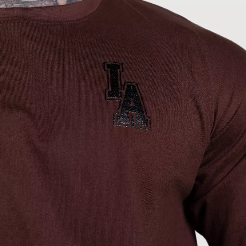 Tricou oversize Iron Aesthetics College, maro-6