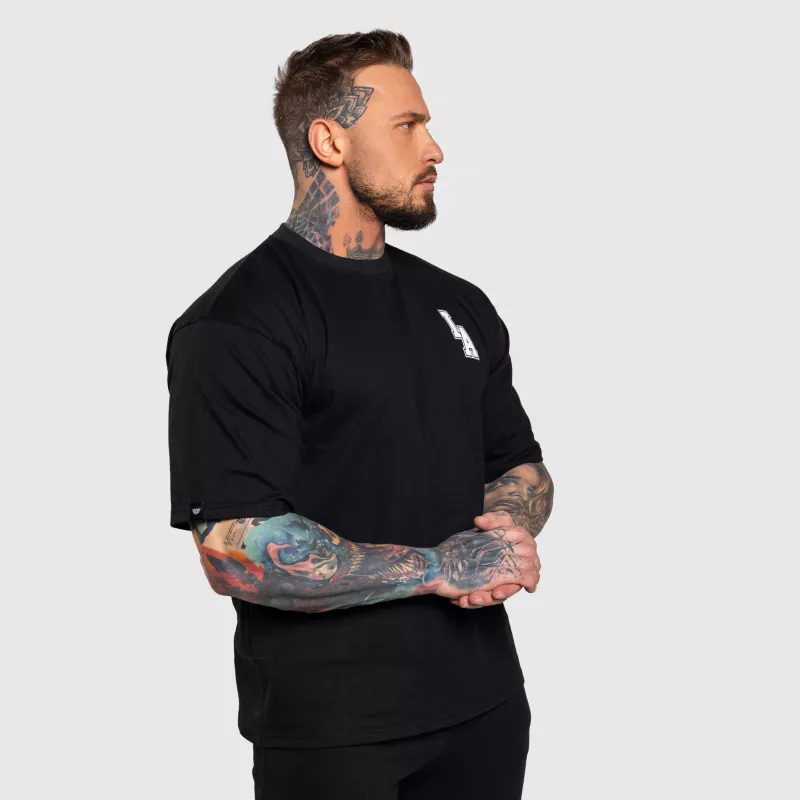 Tricou Oversize Iron Aesthetics College, negru-3