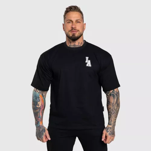Tricou Oversize Iron Aesthetics College, negru