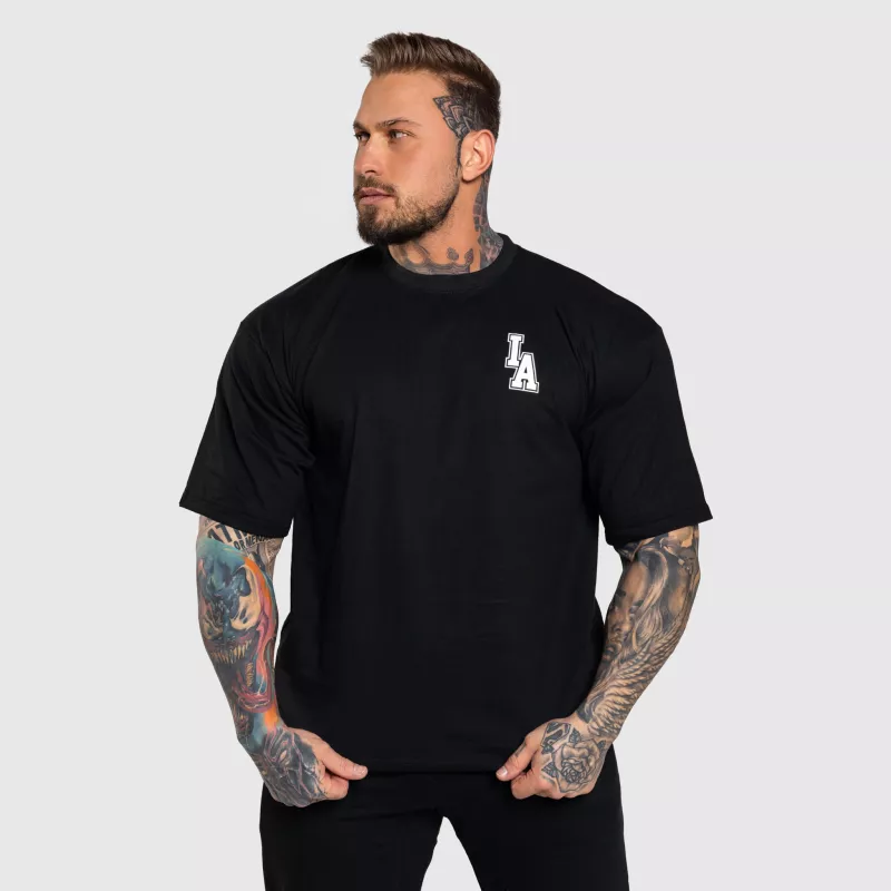 Tricou Oversize Iron Aesthetics College, negru-5