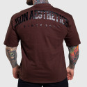 Tricou oversize Iron Aesthetics College, maro