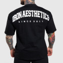 Tricou Oversize Iron Aesthetics College, negru