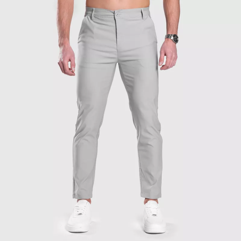 Pantaloni stretch Iron Aesthetics Classy, gri-4