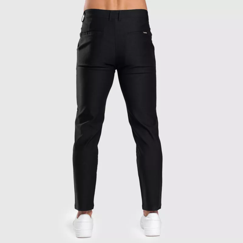 Pantaloni stretch Iron Aesthetics Classy, negri-8