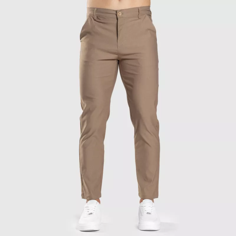 Pantaloni stretch Iron Aesthetics Classy, maro-7