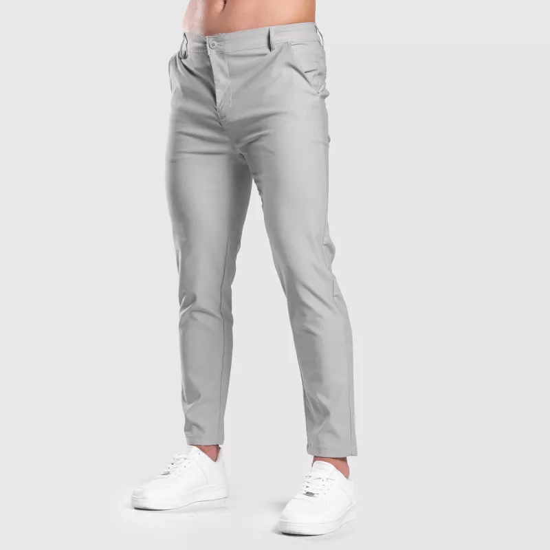 Pantaloni stretch Iron Aesthetics Classy, gri-10