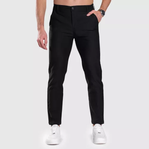 Pantaloni stretch Iron Aesthetics Classy, negri