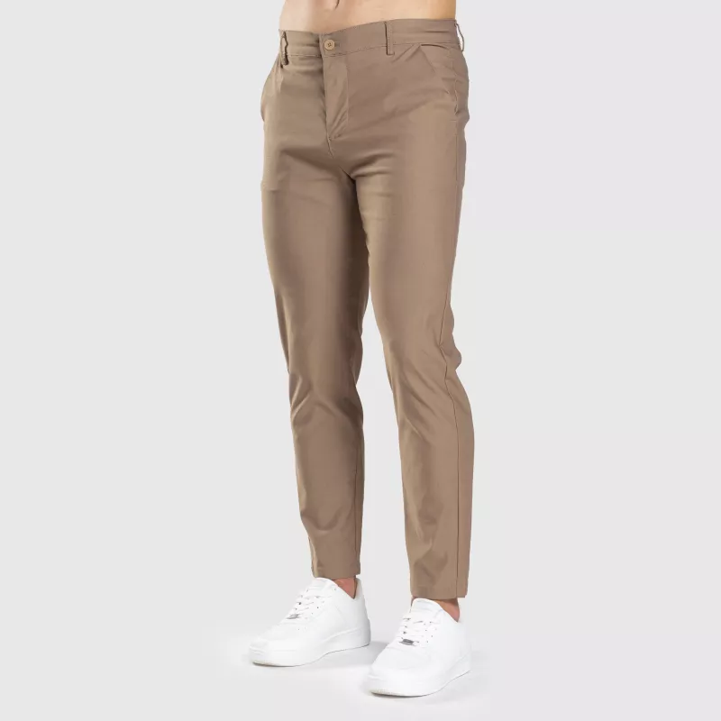 Pantaloni stretch Iron Aesthetics Classy, maro-8