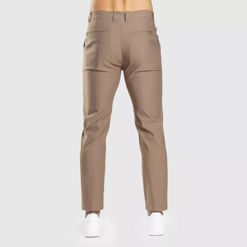 Pantaloni stretch Iron Aesthetics Classy, maro-9