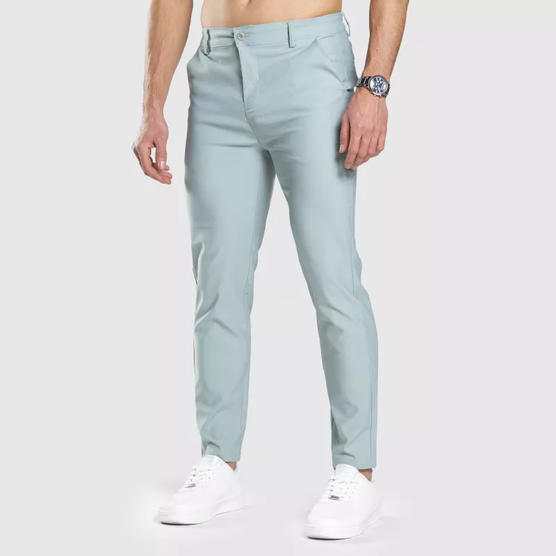 Pantaloni stretch Iron Aesthetics Classy, verzi-3