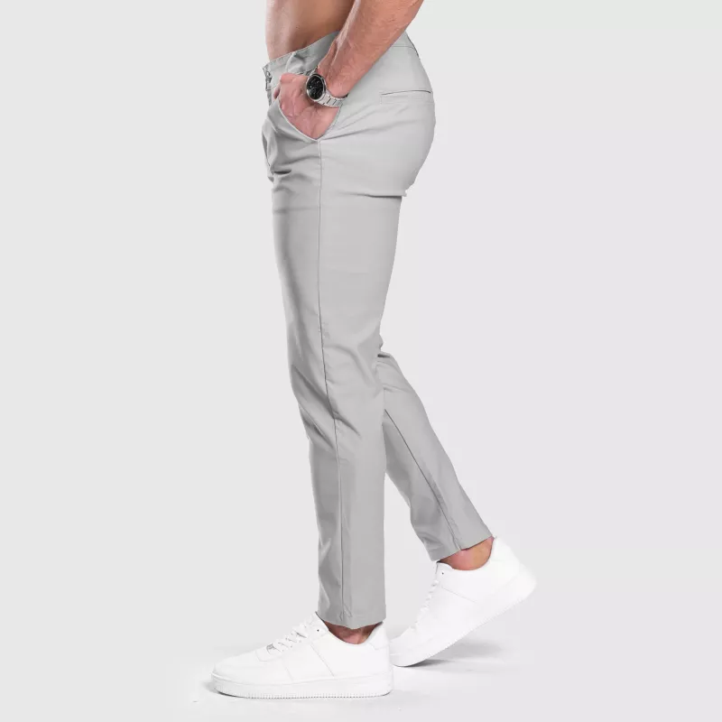 Pantaloni stretch Iron Aesthetics Classy, gri-7