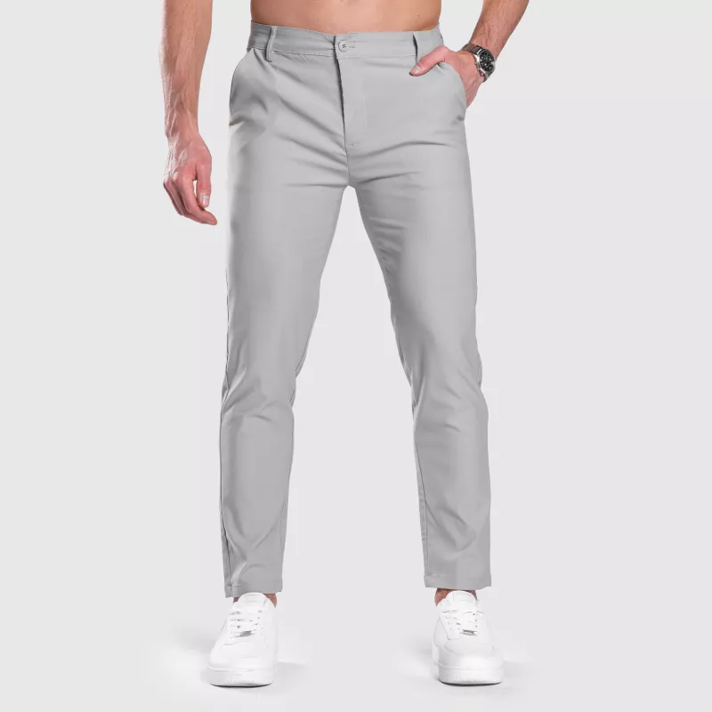 Pantaloni stretch Iron Aesthetics Classy, gri-1