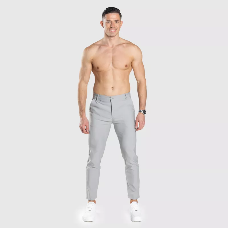 Pantaloni stretch Iron Aesthetics Classy, gri-11
