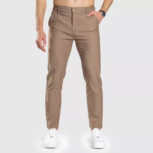 Pantaloni stretch Iron Aesthetics Classy, maro