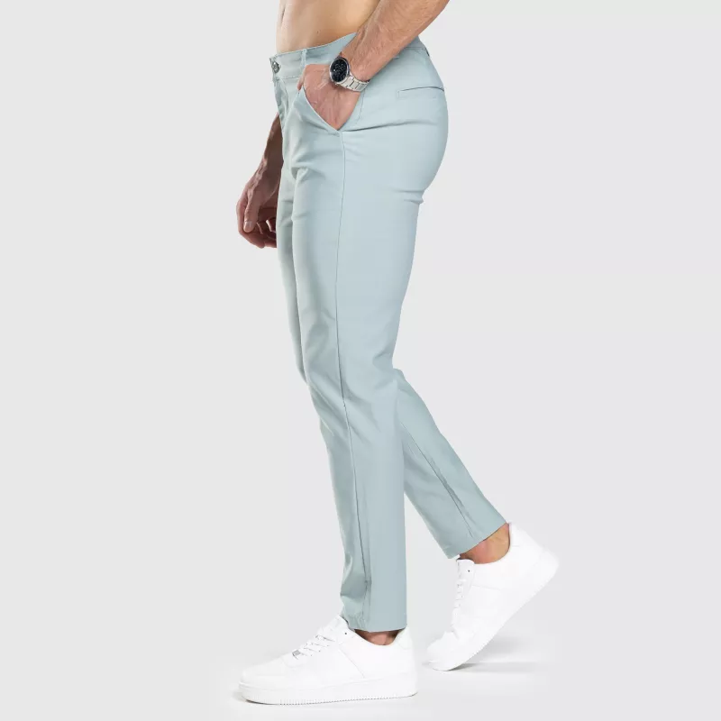 Pantaloni stretch Iron Aesthetics Classy, verzi-5