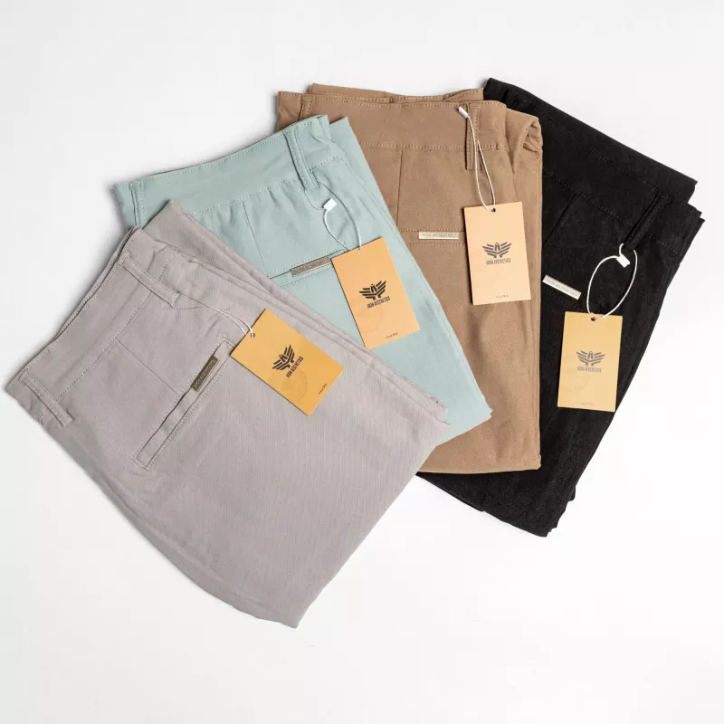 Pantaloni stretch Iron Aesthetics Classy, gri-13