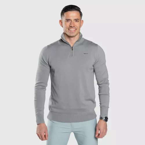 Pulover cu fermoar Tomas, gri