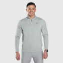 Pulover cu fermoar Iron Aesthetics Tomas, verde sage