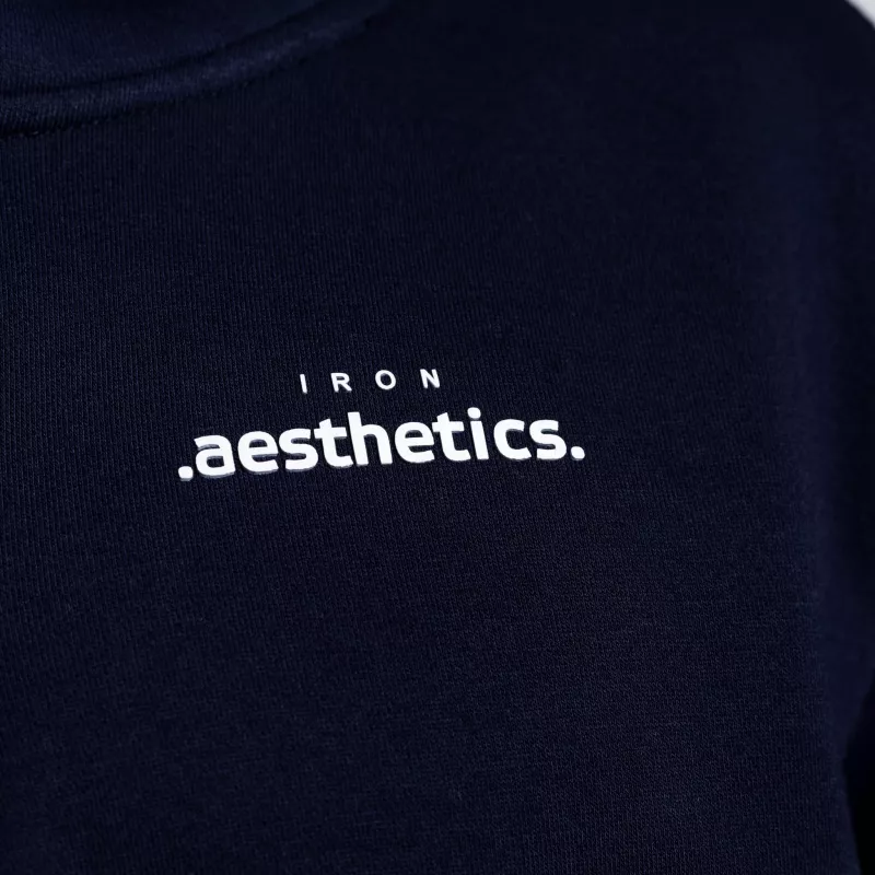 Hanorac oversize cu fermoar Iron Aesthetics Loaded, navy-10