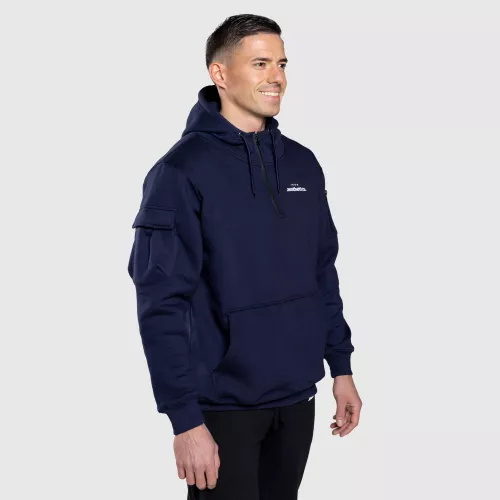 Hanorac oversize cu fermoar Iron Aesthetics Loaded, navy
