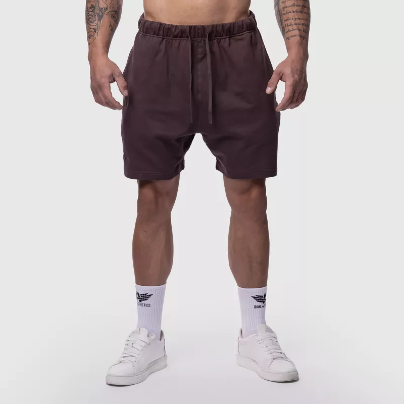 Șorturi din bumbac bărbați Iron Aesthetics Ambition, violet-1