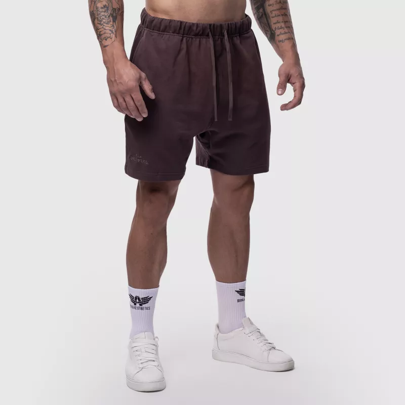 Șorturi din bumbac bărbați Iron Aesthetics Ambition, violet-3