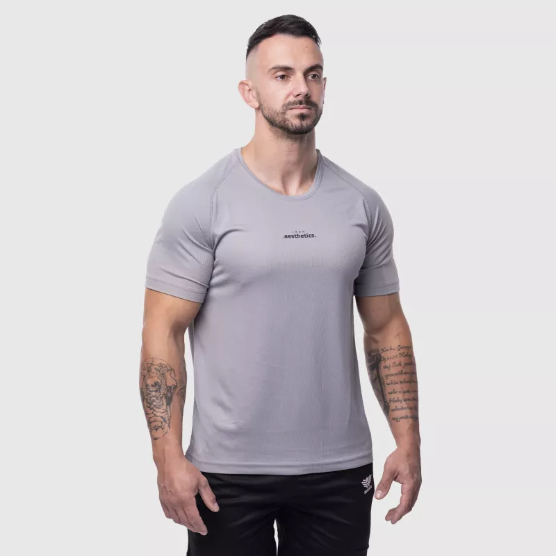 Tricou sport bărbați Iron Aesthetics Training, gri-3