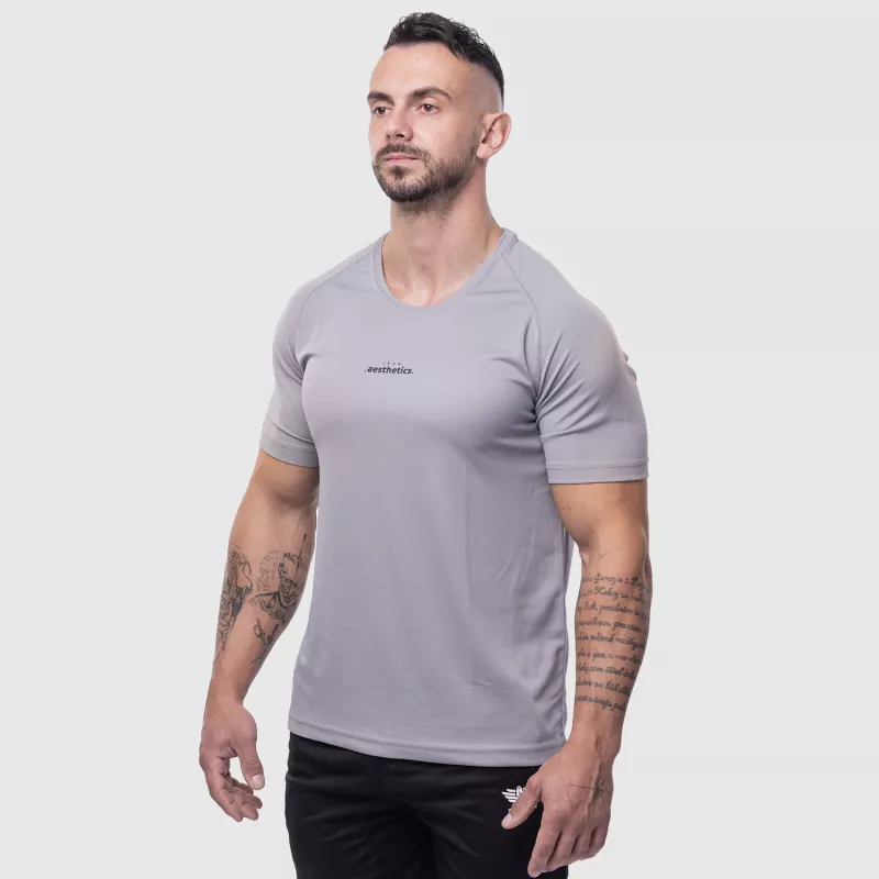 Tricou sport bărbați Iron Aesthetics Training, gri-4