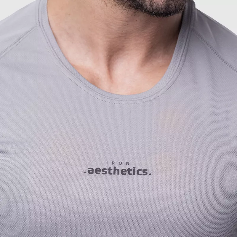 Tricou sport bărbați Iron Aesthetics Training, gri-5