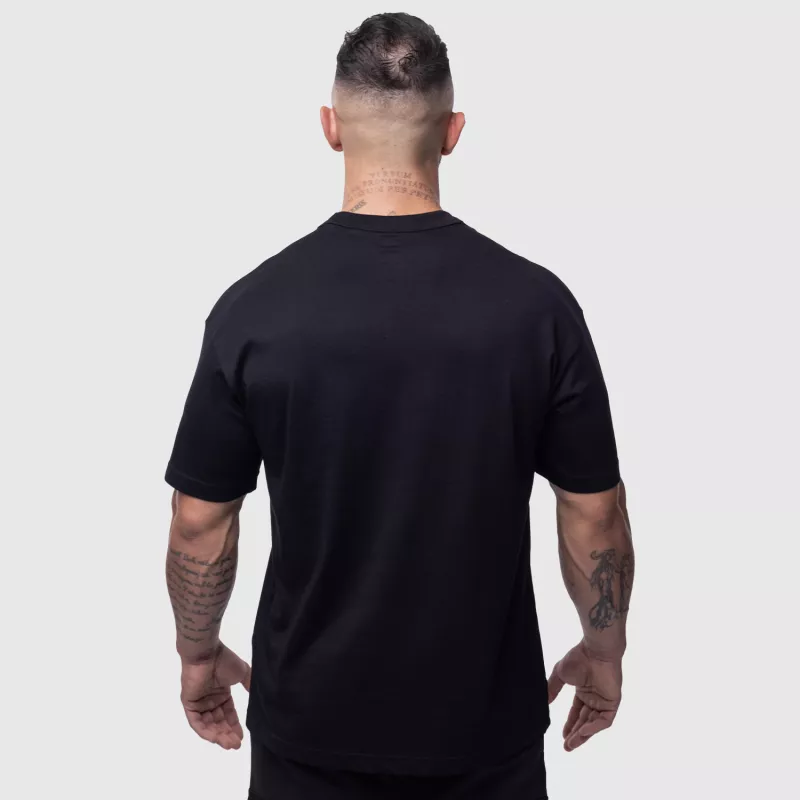 Tricou oversize Iron Aesthetics Vibe Tee, negru-4
