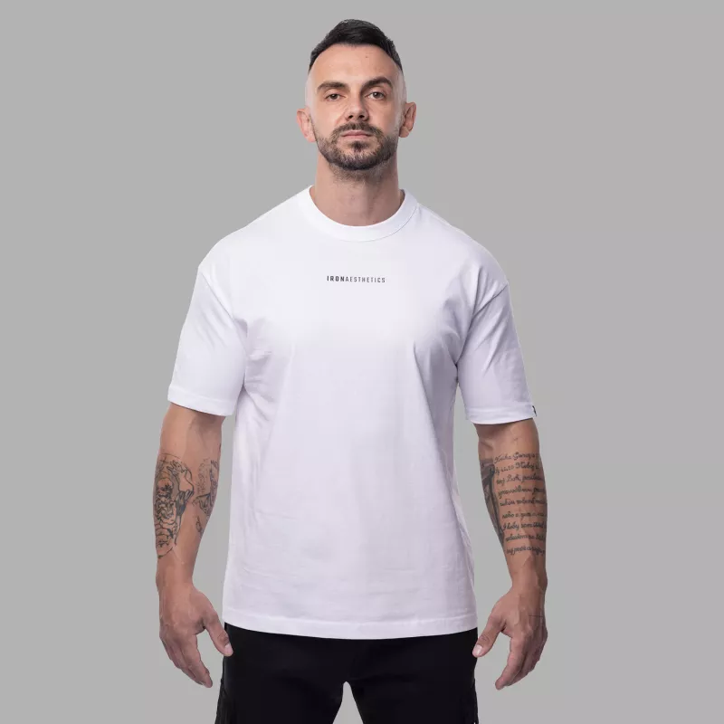 Tricou oversize bărbați Iron Aesthetics Vibe Tee, alb-1