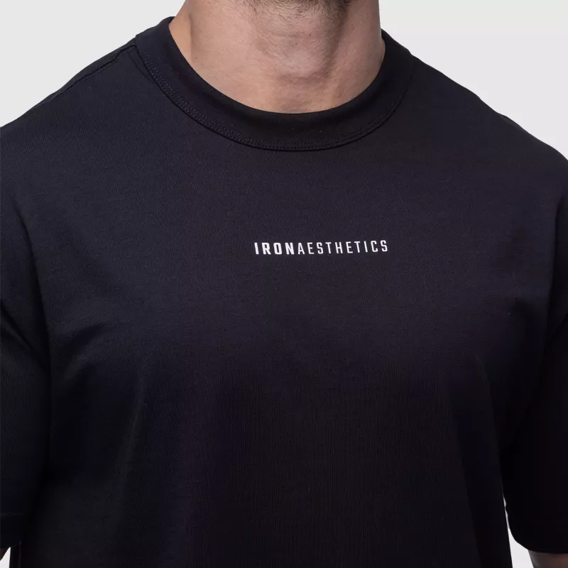 Tricou oversize Iron Aesthetics Vibe Tee, negru-6