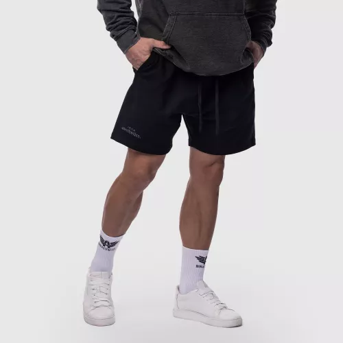 Șorturi din bumbac bărbați Iron Aesthetics Ambition, negre