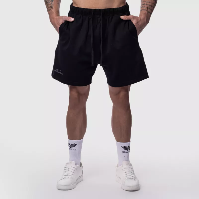 Șorturi din bumbac bărbați Iron Aesthetics Ambition, negre-3
