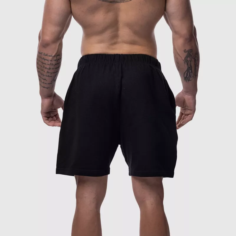 Șorturi din bumbac bărbați Iron Aesthetics Ambition, negre-4