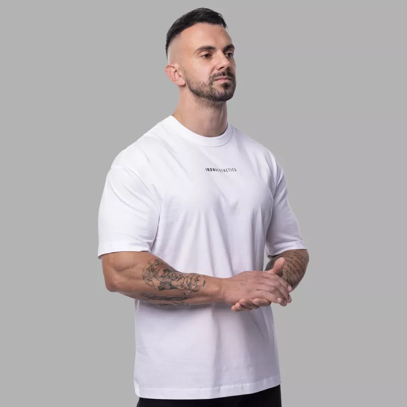 Tricou oversize bărbați Iron Aesthetics Vibe Tee, alb-3