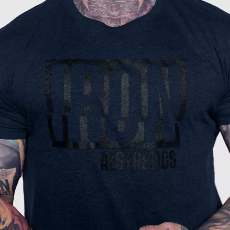 Tricou bărbați Iron Aesthetics Slash, navy-6