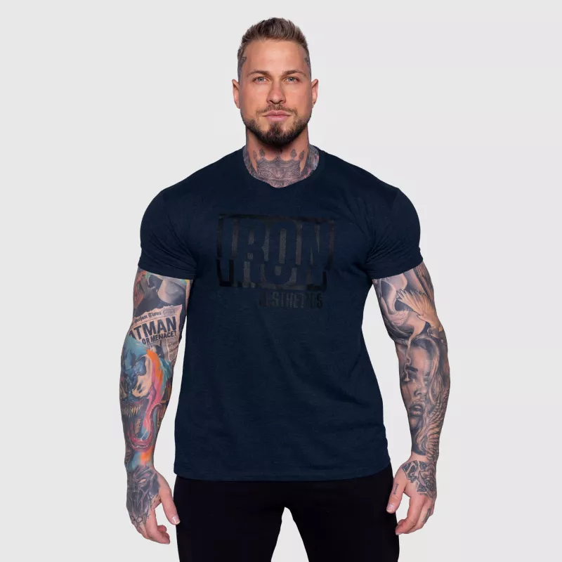 Tricou bărbați Iron Aesthetics Slash, navy-1