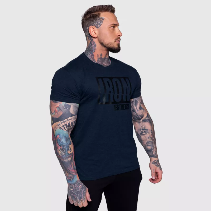 Tricou bărbați Iron Aesthetics Slash, navy-2