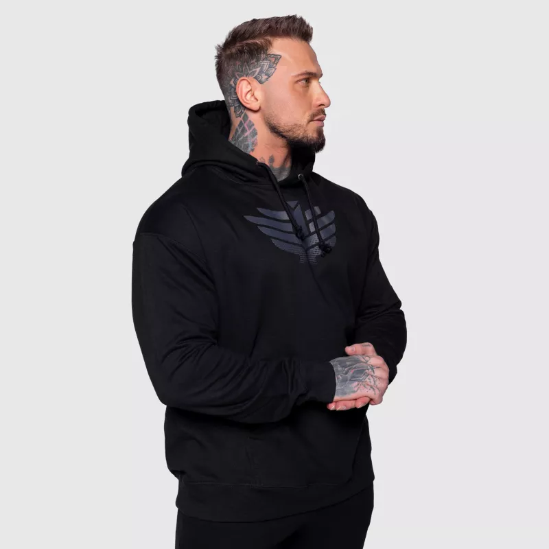 Hanorac cu glugă bărbați Iron Aesthetics Apex, negru-4