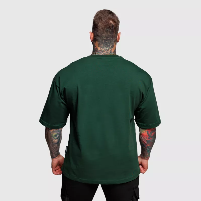 Tricou oversize Iron Aesthetics Major, verde-4