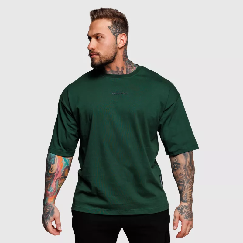 Tricou oversize Iron Aesthetics Major, verde-3