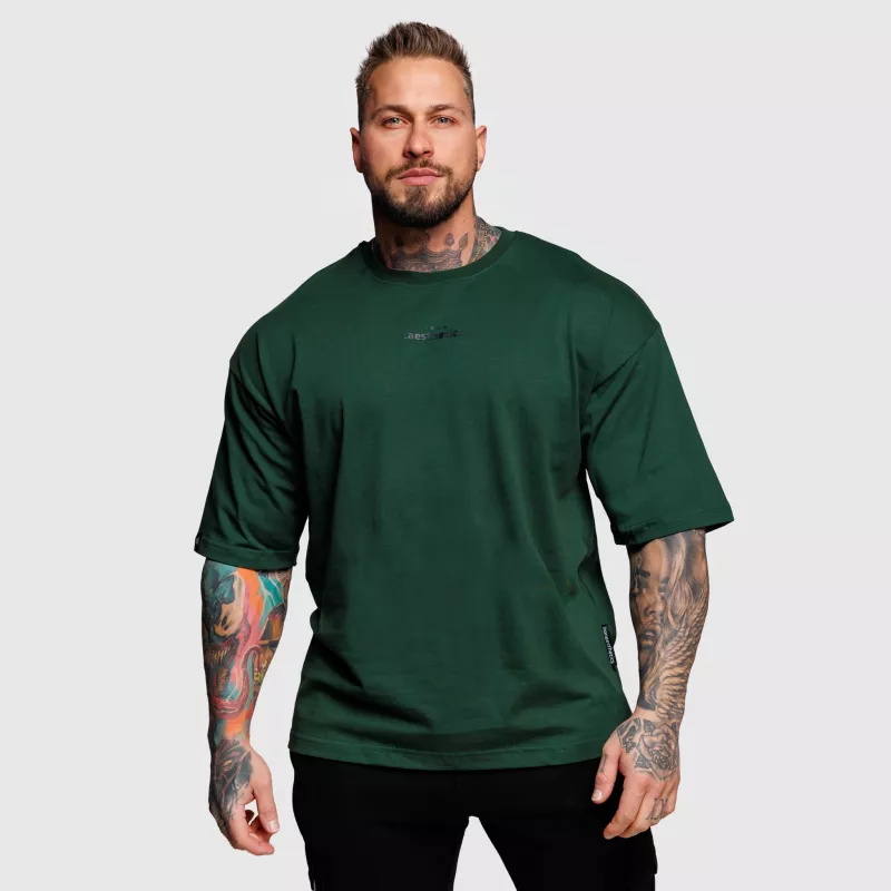 Tricou oversize Iron Aesthetics Major, verde-1