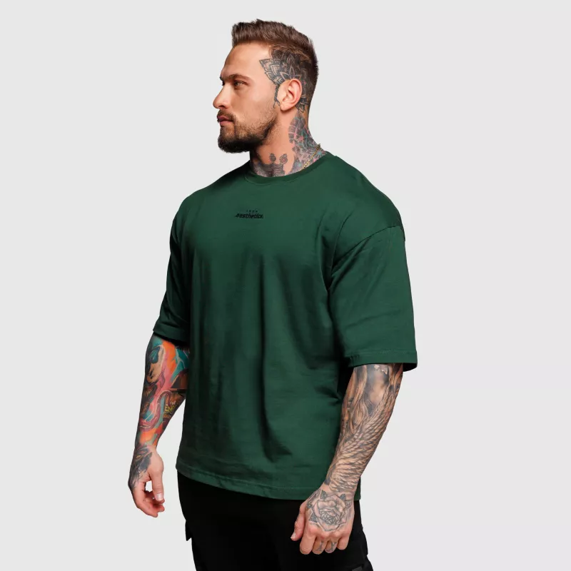 Tricou oversize Iron Aesthetics Major, verde-5