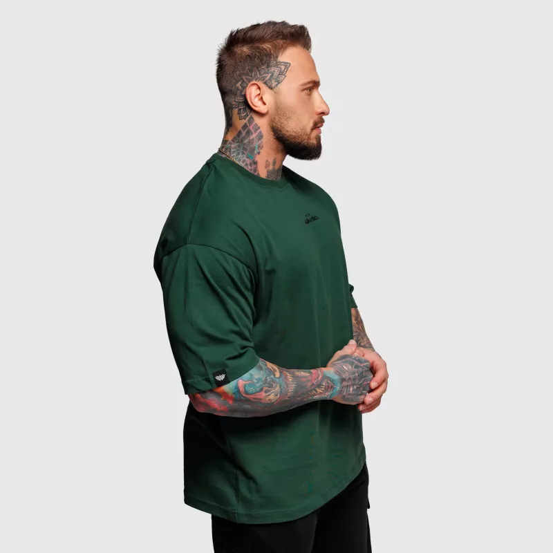 Tricou oversize Iron Aesthetics Major, verde-6