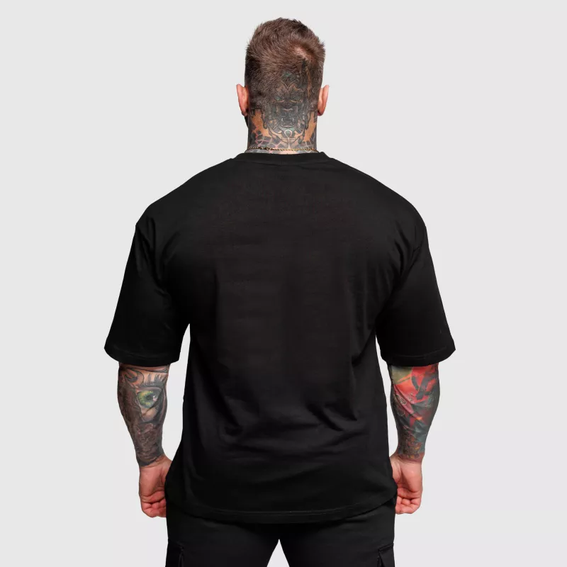Tricou oversize Iron Aesthetics Major, negru-3