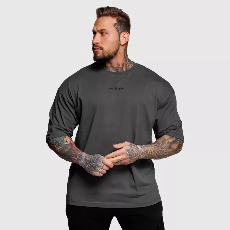 Tricou oversize Iron Aesthetics Major, gri-6