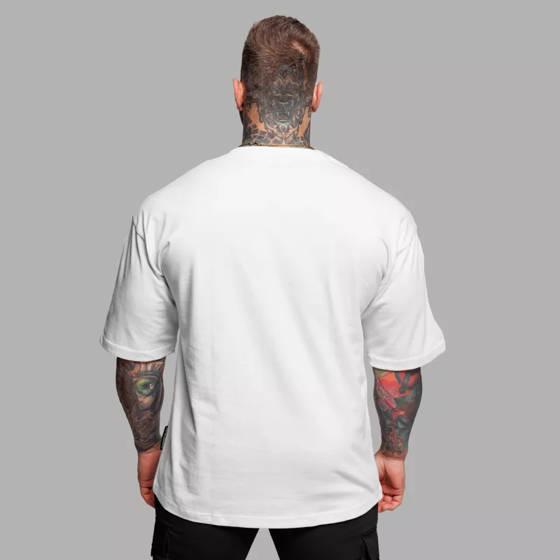 Tricou oversize Iron Aesthetics Major, alb-4